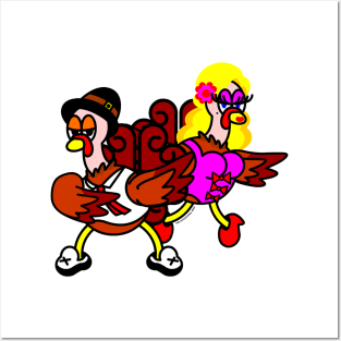 Thanksgiving Turkey Brian & Tracy Posters and Art